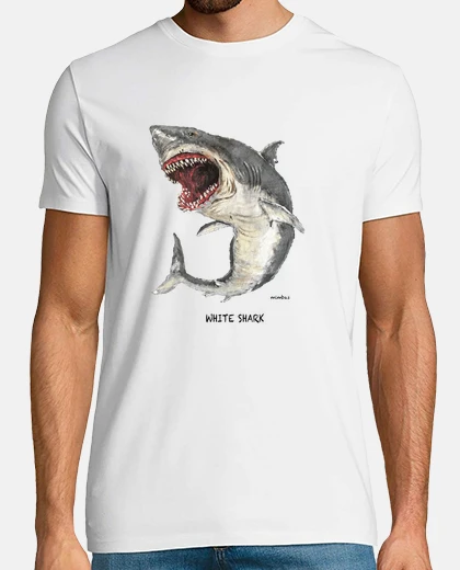 Tee-shirt requin blanc