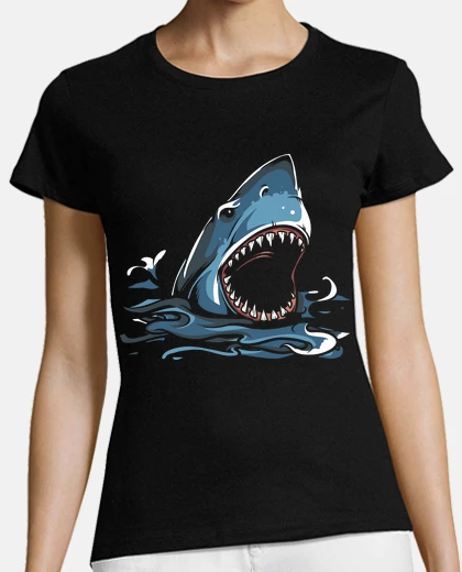 Tee-shirt requin d39eau and sel sans contour
