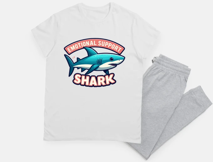 Pyjama requin de soutien émotionnel drôle