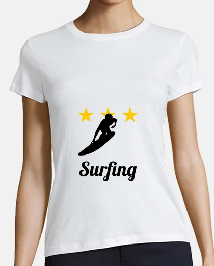 Playera resaca camiseta mujer, blanco, de alta calidad