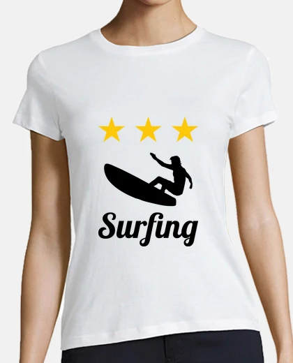 Playera resaca camiseta mujer, blanco, de alta calidad