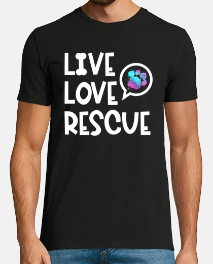 T-shirt Rescue Dog Search Dog Service Dog Paw