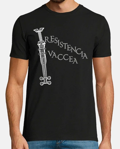 T-shirt resistenza vaccea n ° 1, per sfondo scuro