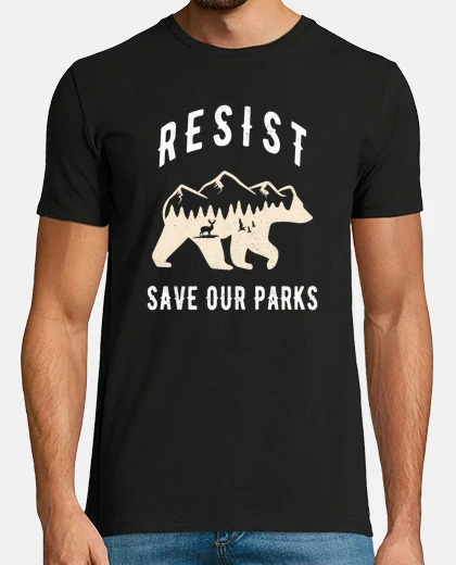 T-shirt resistere salva i nostri parchi alt par