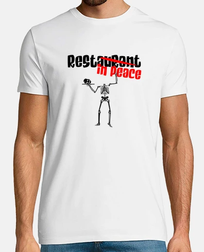 Camiseta restaurante descanse en paz covid