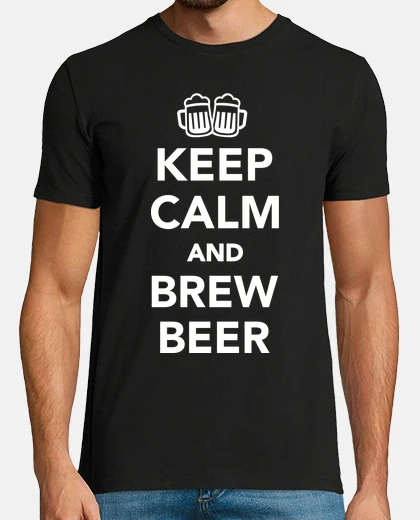 Tee-shirt reste calme et brasse de la bière