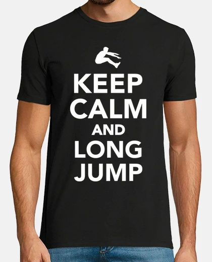Tee-shirt reste calme et saut en longueur
