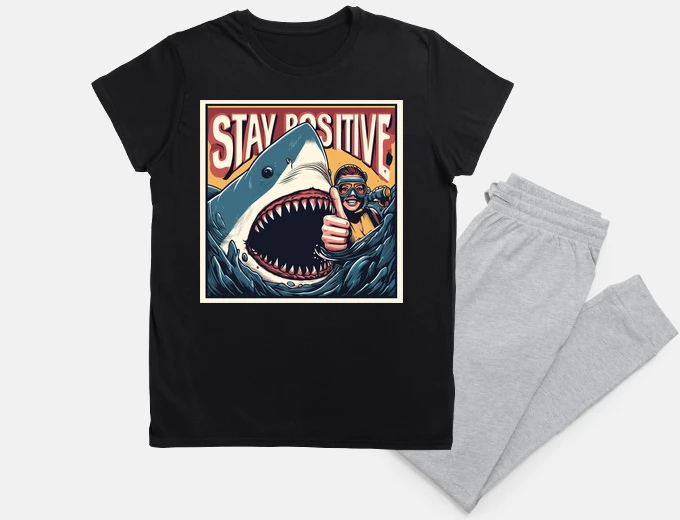 Pyjama reste positif requin