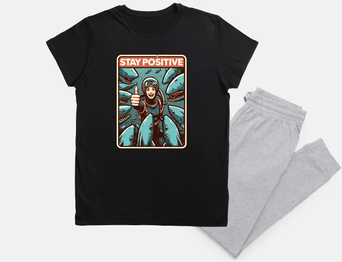 Pyjama reste positif sois heureux