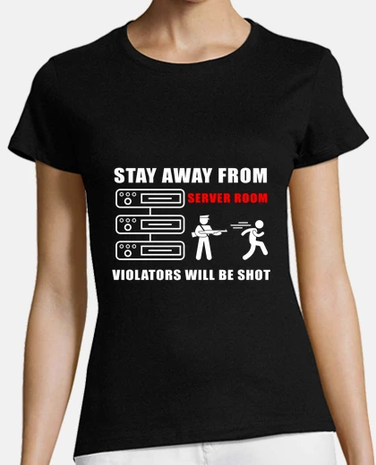 Tee-shirt rester à l'écart du serveur blanco m