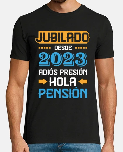 T-shirt retired since 2023, goodbye pressure, hello pension
