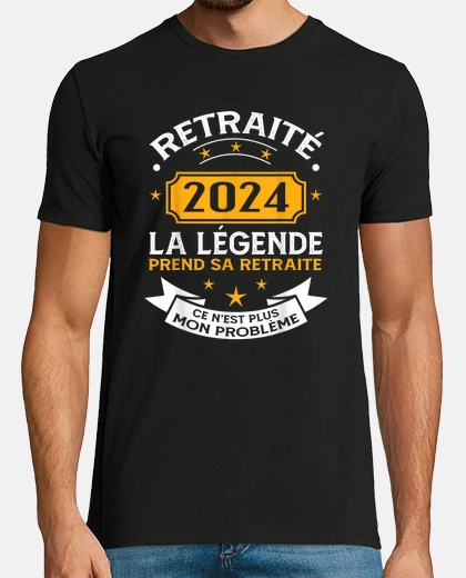 Tee-shirt Retraité 2024 Pour Homme Femme Humour