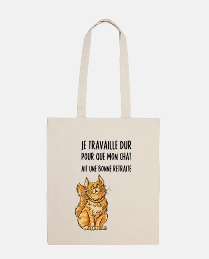 Sac retraite pour mère à chats humour fun sac à main étudiante fourre-tout 