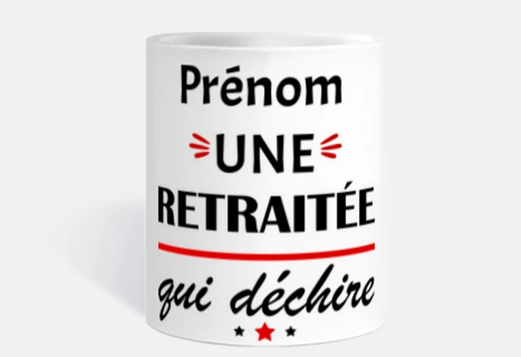 Retraitée qui déchire, cadeau retraite