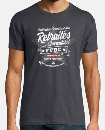 Tee-shirt Retraités Charentais (Blanc)