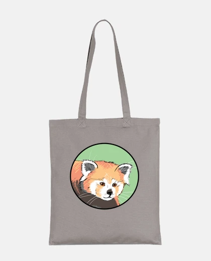 Bolsa retrato de panda rojo