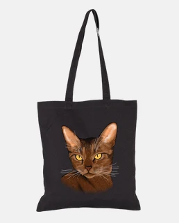 retrato de gato abisinio