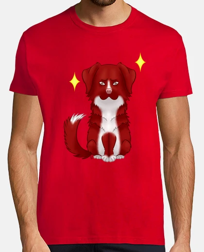 Camiseta Retriever de Nueva Escocia rojo oscuro