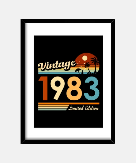 Framed Retro 1983 - Birthday Gift