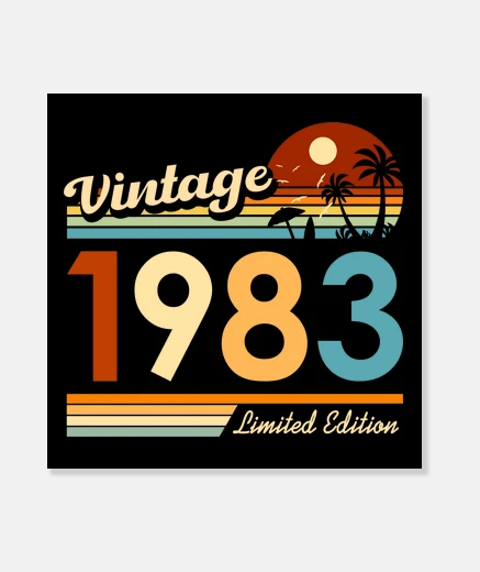 Wall Retro 1983 - Birthday Gift
