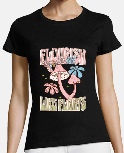 Playera retro aesthetic mushroom motivation