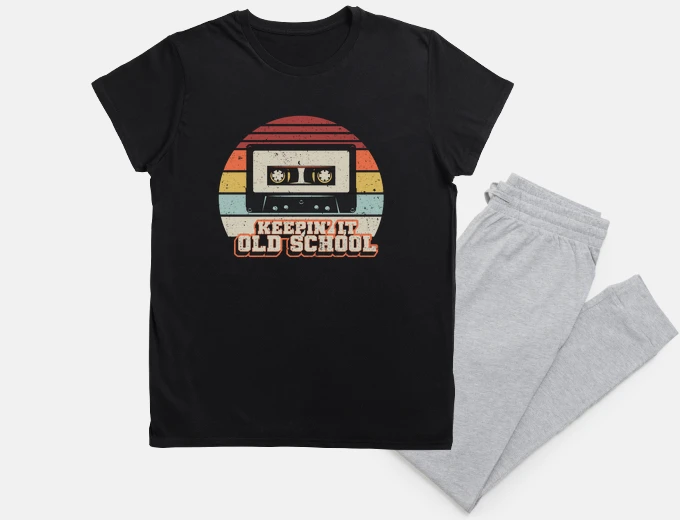 Pyjama retro audio cassette