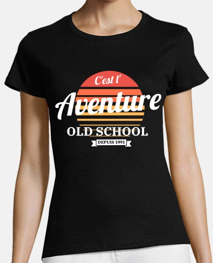 Tee-shirt retro aventure depuis 1991 cadeau