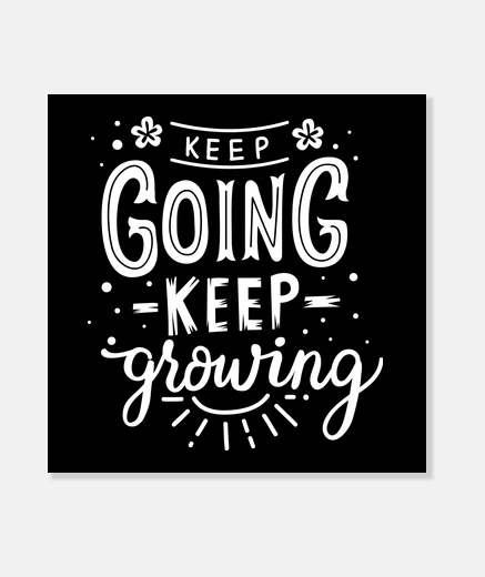 Wall retro canvas positive message english text motivation optimism
