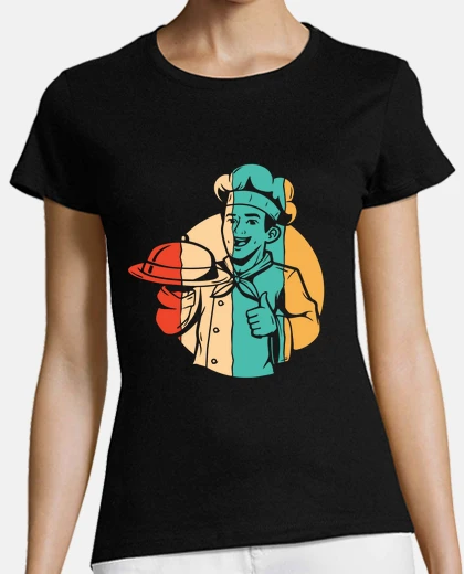 Tee-shirt rétro chef de cuisine sous-chef cuisini