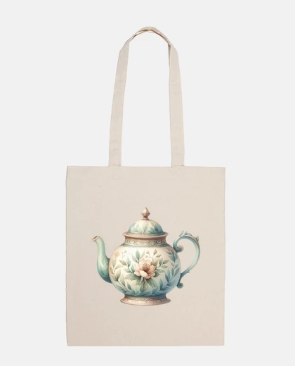 Bag retro flower porcelain teapot