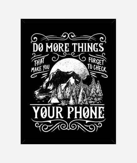 Framed retro frame do more things mountains vintage
