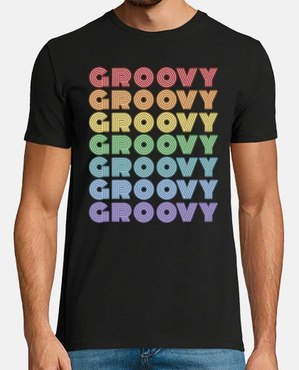 Camiseta retro groovy hippie discoteca baile vintage 60s 70s regalo