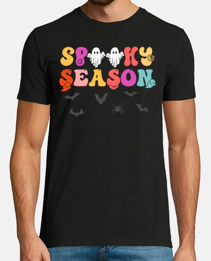 Retro Hippie Halloween Cute Ghost Spook