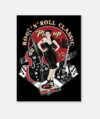 美品 80s ROCKABILLY CLUB R.Bronks ボーリングシャツ M 50s 50