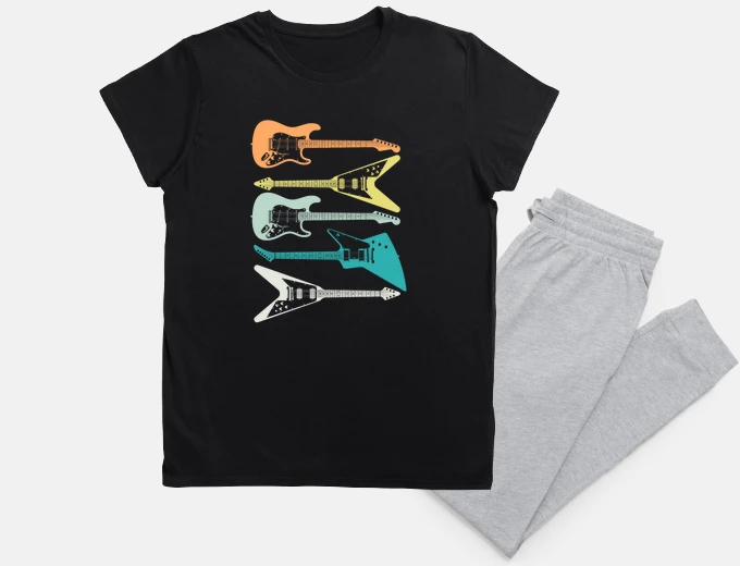 Pyjama retro rock guitars