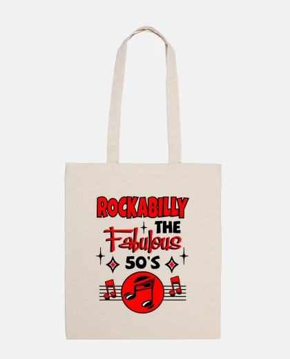 Bolsa Retro Rock Rockabilly Rockers Vintage Rock and Roll USA Music