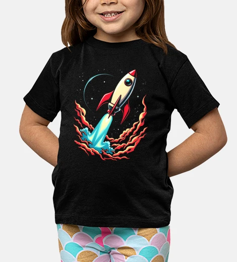Kids Retro Rocket Design