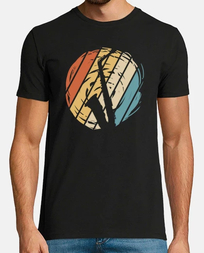 T-shirt retro saxophone player saxophone