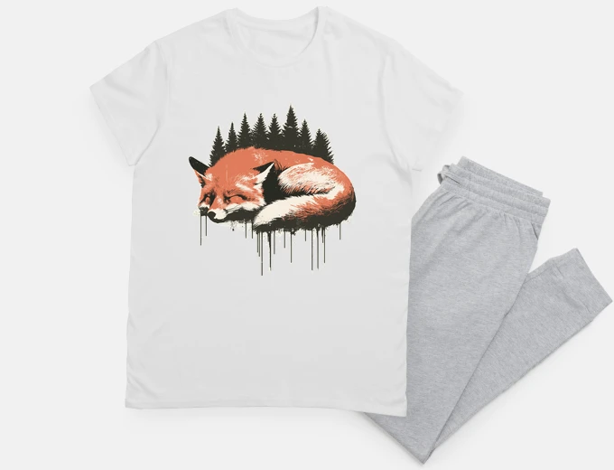 Pajama Retro Sleeping fox