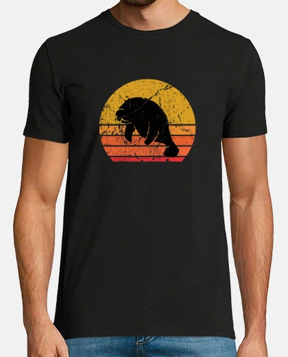 Camiseta Retro Sun Dugong Manatee Sea Cow Gift