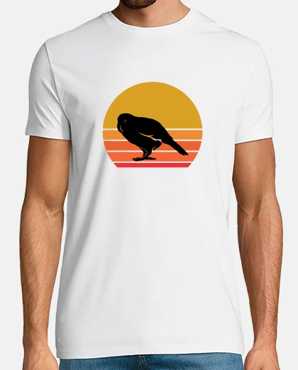 Camiseta Retro Sun Kakapo Bird Gift Idea