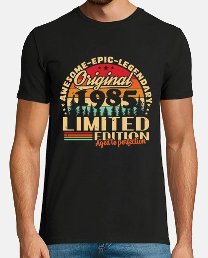 Tee-shirt Rétro Vintage Anniversaire 1985