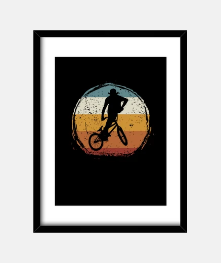 Framed retro vintage bmx