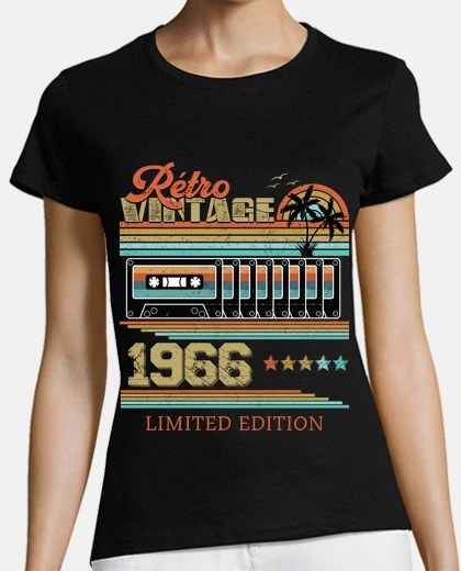 T-shirt retro vintage cassette edition 1966
