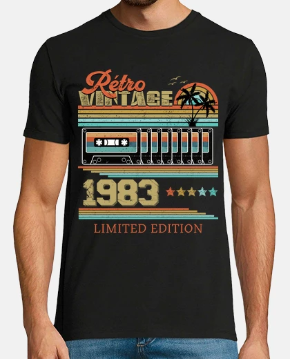 Tee-shirt rétro vintage cassette édition 1983