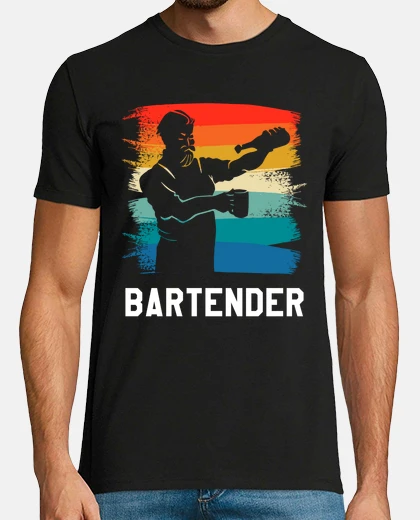 Playera retro vintage classic bartender