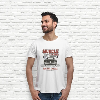 Retro vintage muscle car t shirt t-shirt tostadora