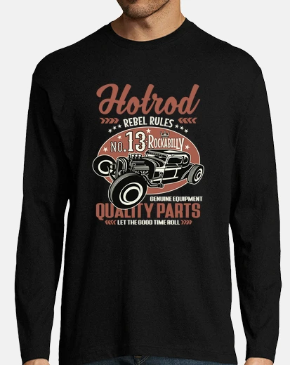 T-shirt retro vintage rockabilly hotrod design