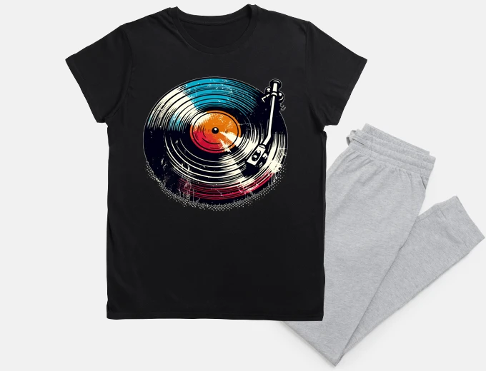 Pyjama Retro Vintage Vinyl Record Player