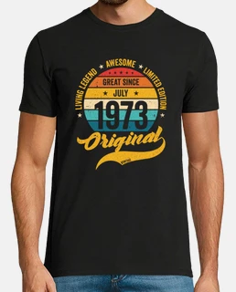 Retro 50 Years July 1973 Birthday Vintage Bday Classic